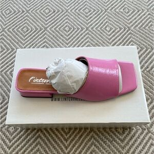 NEW, never worn, L’intervalle leather slides